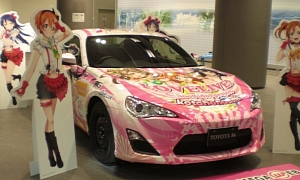 Toyota GT 86 Gets Love Life School Idol Project Wrap