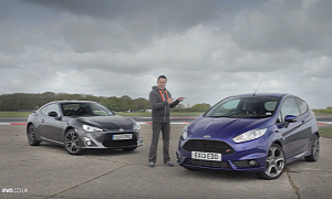 Toyota GT 86 Raced Against Ford Fiesta ST by EVO