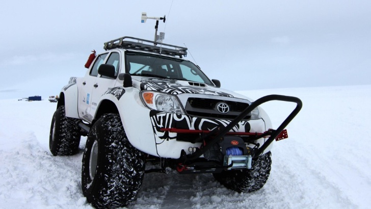 Toyota Hilux in Antarctica