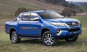 Toyota Hilux Swapping Faces with Toyota Fortuner Totally Makes Sense