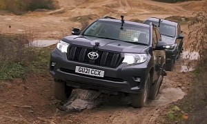 Toyota Hilux Takes On a Land Cruiser in an Uphill Drag Race, Gets Demolished
