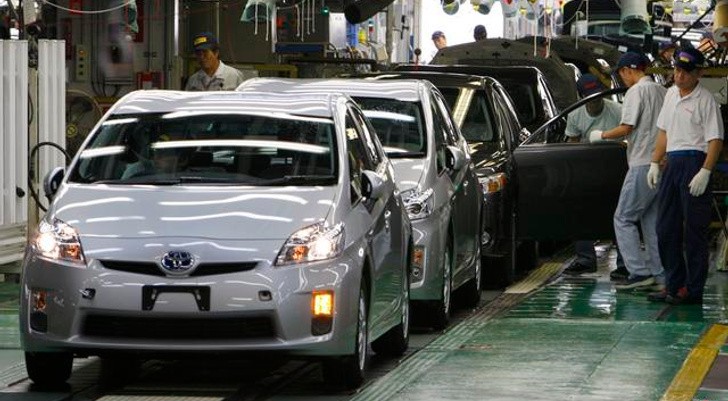 Prius production in Japan