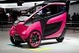 Toyota i-Road Wears Pink at Paris Motor Show 2014
