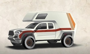 Toyota Is Turning a Tacoma TRD Sport Into a Truck Camper for SEMA, Names It the Tacozilla
