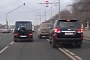 Toyota Land Cruiser and G-Wagon Gangs Up on Nissan Patrol in Russia