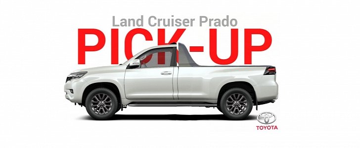 Toyota “LC Prado” Land Cruiser Prado Pickup Truck rendering