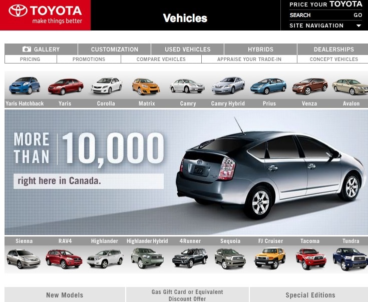 Toyota says that Canadians bought 10,000 Prius models