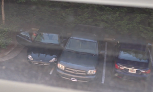 Toyota Owner Teaches a Lesson to Bad-Parking Jaguar Driver