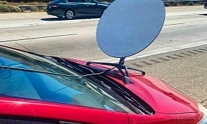 Toyota Prius Driver Pulled Over for Starlink Dish on the Hood, Surprised