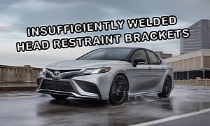 Toyota Recalls Camry Sedan Over Insufficiently Welded Head Restraint Brackets