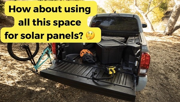 Toyota thinks truck beds are a great place for solar panels