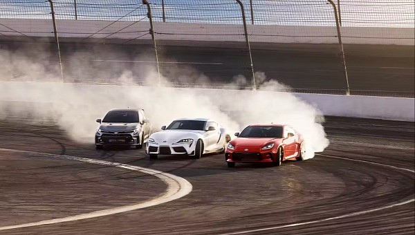 GR Corolla Circuit Edition shown in Heavy Metal; * GR Supra A91-MT Edition shown in Burnout; * GR86 Premium shown in Track bRED. * Prototype vehicles shown with options.