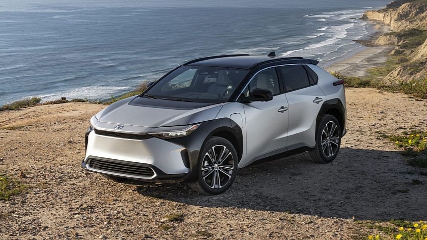 The Toyota bZ4X electric sub-compact crossover