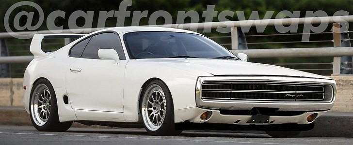Mk Iv Supra with Dodge Charger face swap (rendering)