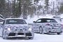 Toyota Supra Flaunts Double-Bubble Roof in Front of BMW Z5 During Winter Testing