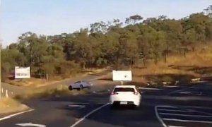 Toyota Supra Flies Off the Road in Australia, Crash Looks Like Skateboard Stunt