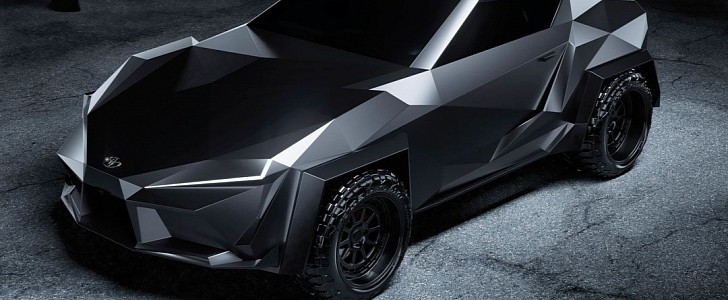 Toyota Supra Impersonates a Tesla Truck in This Cyber Rendering