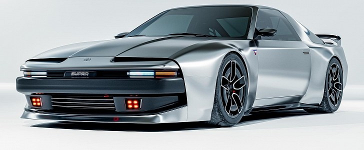 Toyota Supra Project A70 restomod rendering by hakosan_design
