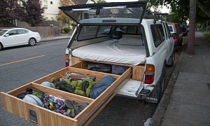 Toyota Tacoma Owner Turns His Car into a Handmade RV