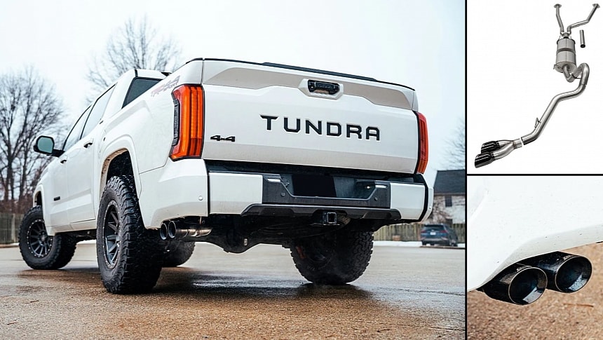 2022+ Toyota Tundra with Toyota Tundra cat-back exhaust