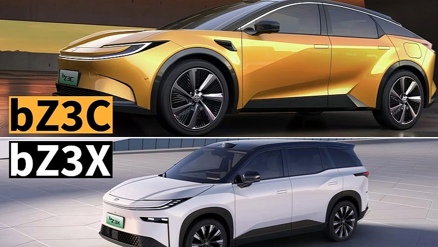 Toyota bZ3C and bZ3X electric crossovers