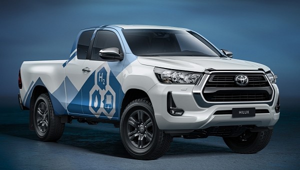 Toyota works on a hydrogen-powered pickup truck that uses Mirai’s fuel cell technology