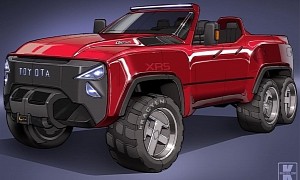 Toyota XR5 6x6 Pickup Truck Rendering Was Dreamed Up by a Ten-Year-Old