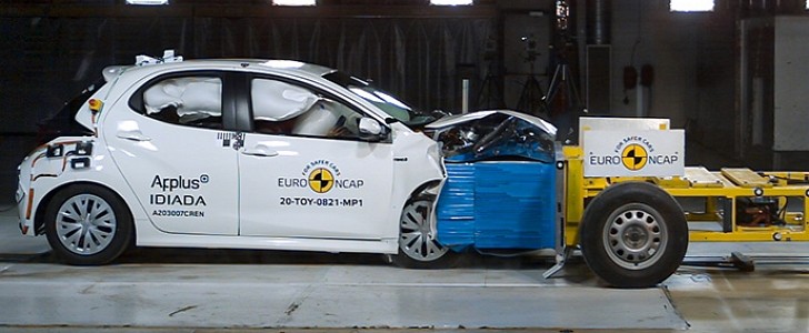 Toyota Yaris EuroNCAP test