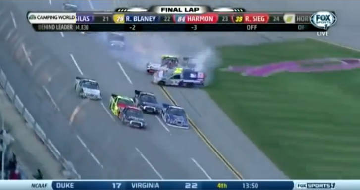 NASCAR Truck Series Talladega Crash