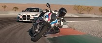 Track Battle Between BMW M 1000 RR Superbike and M3 Competition Looks Mental