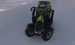 Tractor Sets New Guinness World Speed Record of 130 KM/H on Ice in Finland