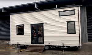 Trailer-Based Tiny Home Is Insanely Compact but Cozy, Comes With a Cat Door