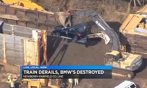 Train Carrying 120 Brand New BMWs Derails in South Carolina, None Escape