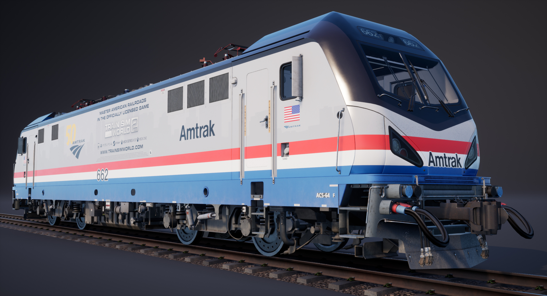 Train Sim World 2 Brings Amtrak Custom Livery Wrap to Players and