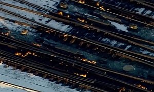 Train Tracks Burning in Chicago
