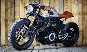 "Tramontana" Is a Modified Yamaha XV750 Virago With Cafe Racer Genes