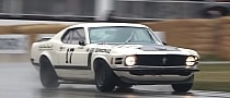 1970 Ford Mustang Boss 302 Sounds Vicious up the Goodwood Hill