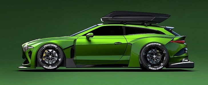 Bentley Mullinar Bacalar Shooting Brake "Hulk" rendering