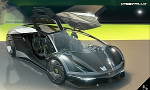 Transparent Four-Seat Lamborghini Cristallo Is a Hologram EV Missile From the Other-Verse