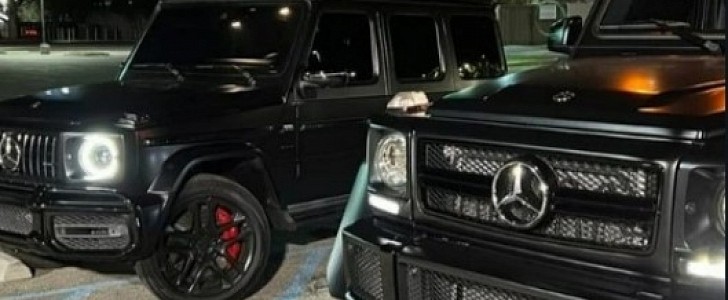 Travis Barker and Kourtney Kardashian's Matching G-Wagens
