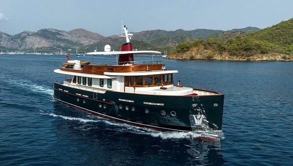 The Magnolia One is a modern yacht inspired by trawlers