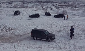 Treacherous Snowy and Icy Wonderland Shows What Popular Luxury SUVs Are Made Of