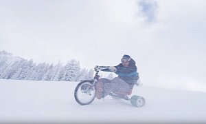 Trike Drifting in the Snow Looks like a Lot of Crazy Fun