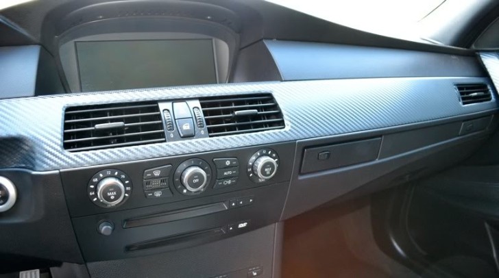 BMW E60 M5 with Carbon Fibre Wrapped Trims