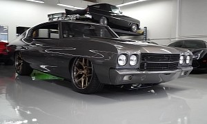 Triple Gray 1970 Chevrolet Chevelle Is Restomod Perfection, Flexes Whining LS2