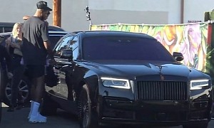 Tristan Thompson Picks Up True From Dance Class in Blacked-Out Rolls-Royce Ghost