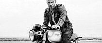 Triumph Bonneville 1100 and David Beckham in the New Belstaff Movie Outlaws