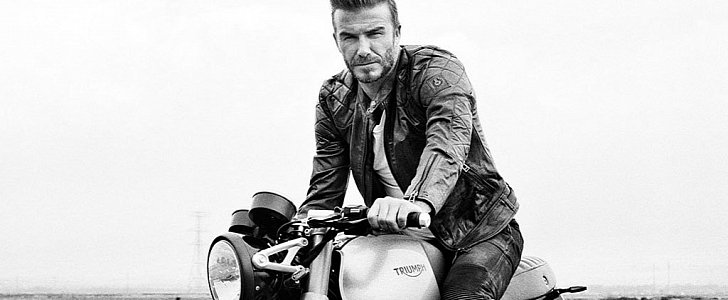 David Beckham and the Triumph Bonneville 1100