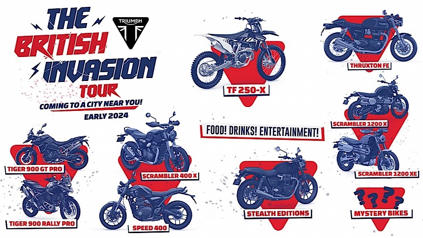 Triumph British Invasion Tour poster