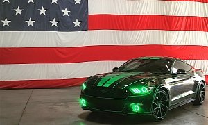 Tron-Inspired Ford Mustang Loves Green, It Is a One-Off Custom
